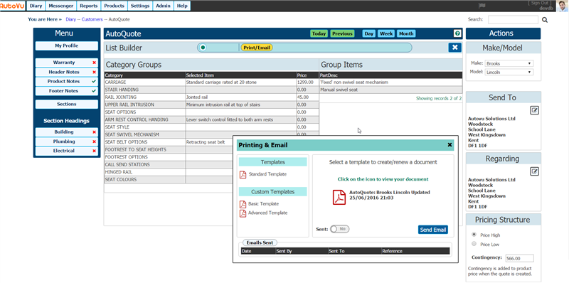 AutoVu Solutions Invoicing